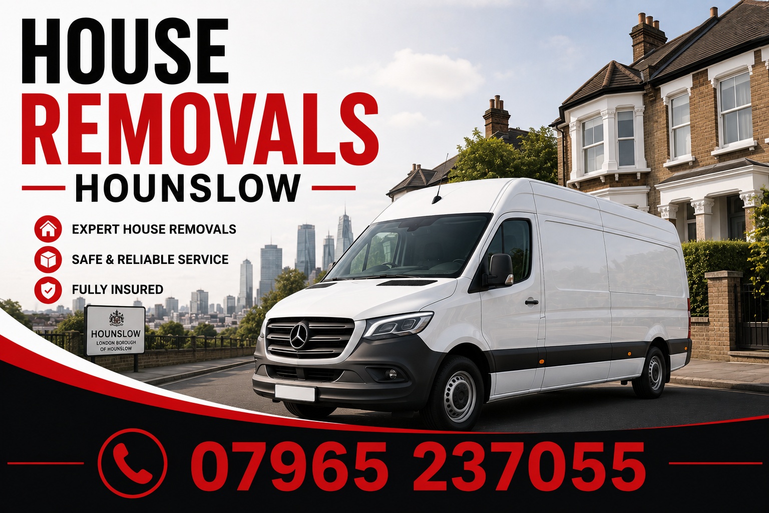 House removals Hounslow with professional man and van service