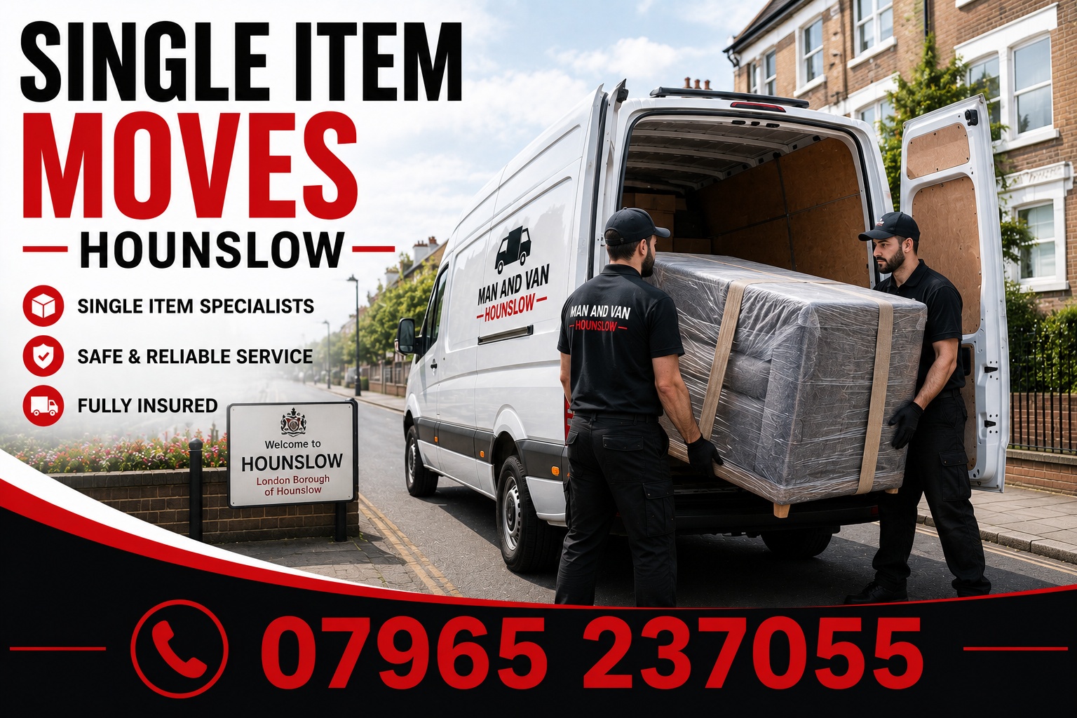 Single item moving service in Hounslow